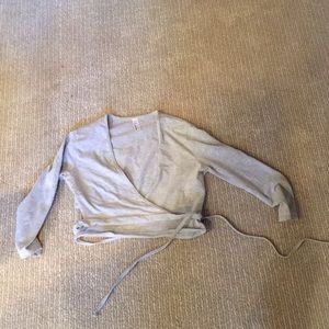 Grey AA wrap top